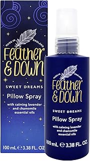 Feather & Down Lavender Pillow Spray 100 ml – Sleep Spray with Calming Chamomile Essential Oils for Relaxation