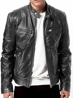 DECIMAL Men's B59 LEATHER JACKET (pack of 1)