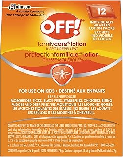 OFF! FamilyCare Insect Repellent Towelettes, 7.5% DEET, 12-Pack | Travel Size Bug Spray Wipes, Repels Ticks & Mosquitoes, Up To 3 Hrs, Non-Greasy, Camping, Hiking, Family & Kids