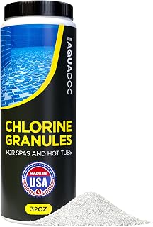 AquaDoc Hot Tub Chlorine Granules - Quick Dissolving Spa Sanitizer, 2 lb | Dichlor Formula To Support Clean and Clear Spa Water - Hot Tub Chemicals Made In USA