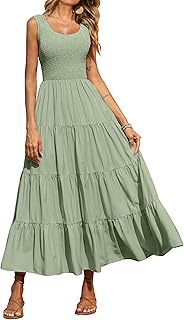PRETTYGARDEN Tank Summer Dresses for Women Maxi Dress Casual Women's (Pack of 1)