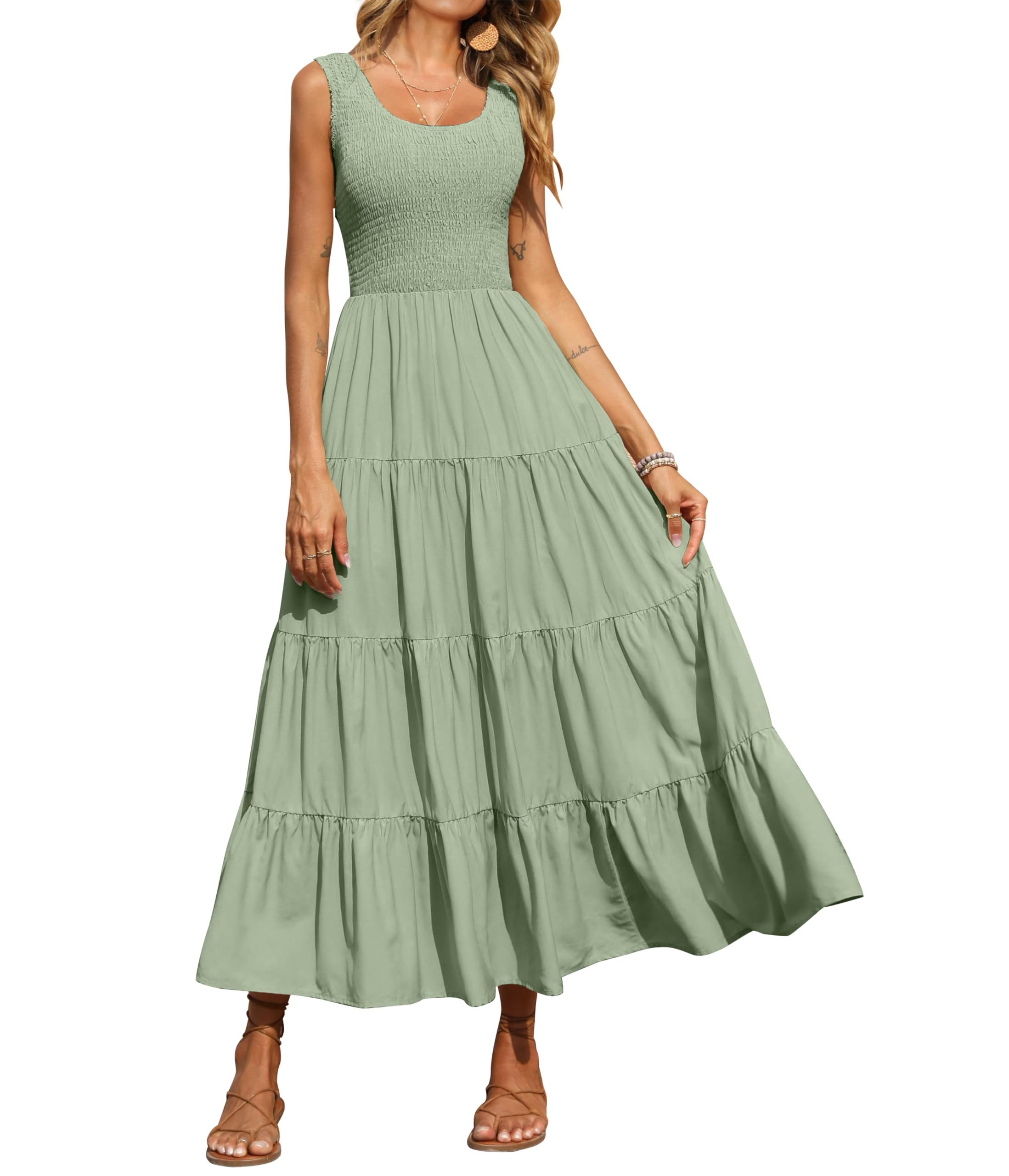 PRETTYGARDEN Tank Summer Dresses for Women Maxi Dress Casual Women's (Pack of 1)