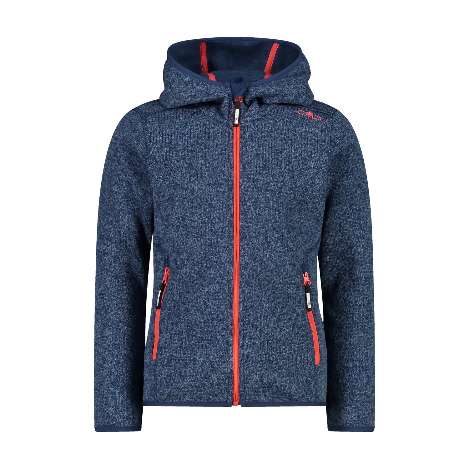 CMP Kids' Knit Tech Jacket with Fixed Hood Kid G Jacket Fix Hood