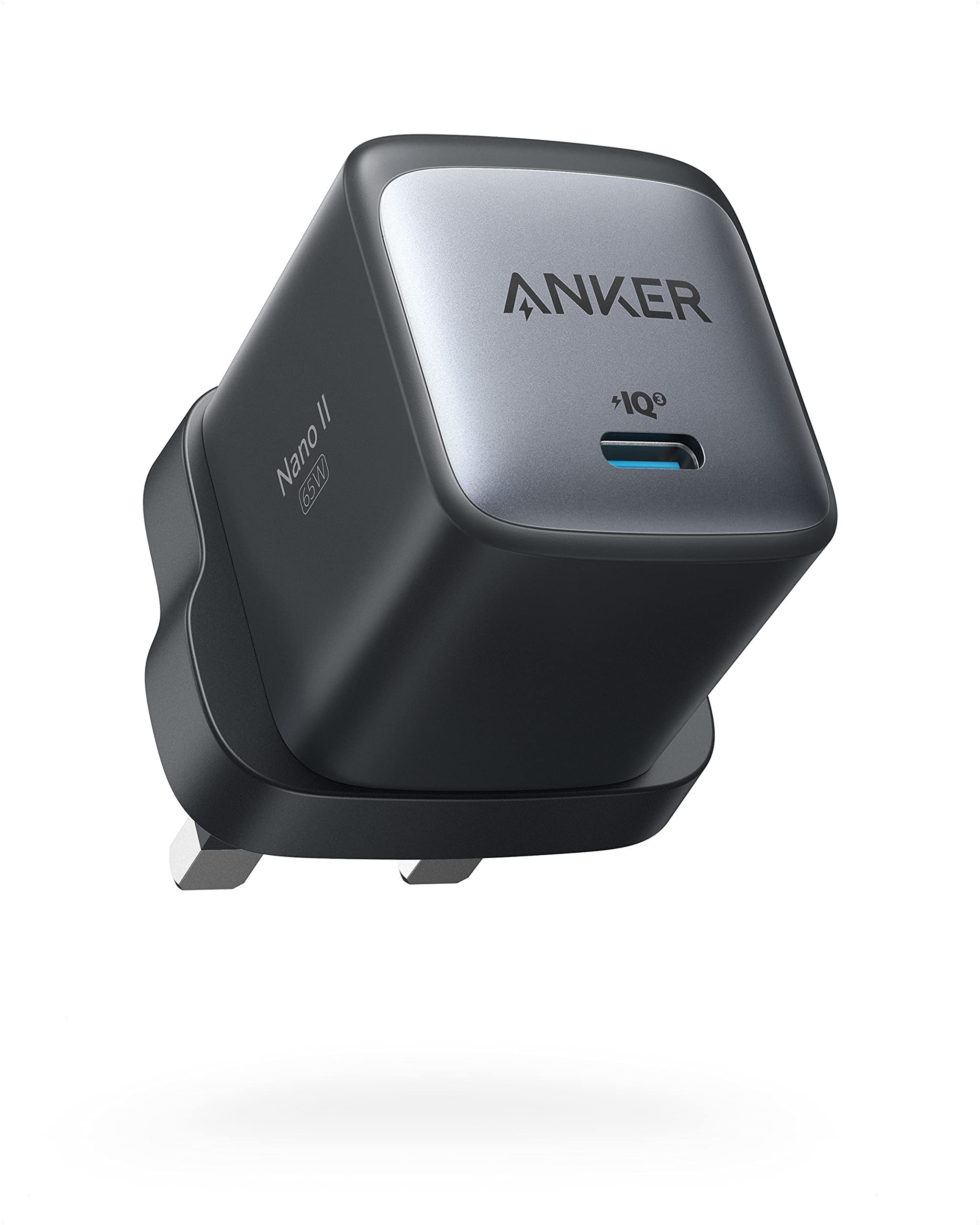 Anker Nano II 65W GaN II PPS Compact Fast Charger USB C Plug | Adapter for MacBo