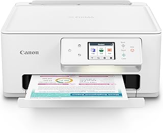 Canon PIXMA TS7720 Wireless All-in-One Color Inkjet Printer – Print, Copy, Scan – Auto Duplex, 15/10 PPM, 2.7” Touchscreen, Compact Home Photo Printer with Easy Setup
