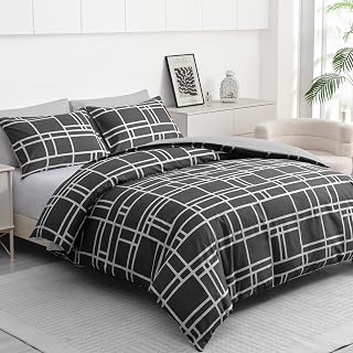 Pamposh Bed Linen 135 x 200 cm - Ultra Soft Microfibre Duvet Cover 135 x 200 cm - With Pillowcase - Bedding Set with Zip - Lightweight and Breathable Duvet Cover Set
