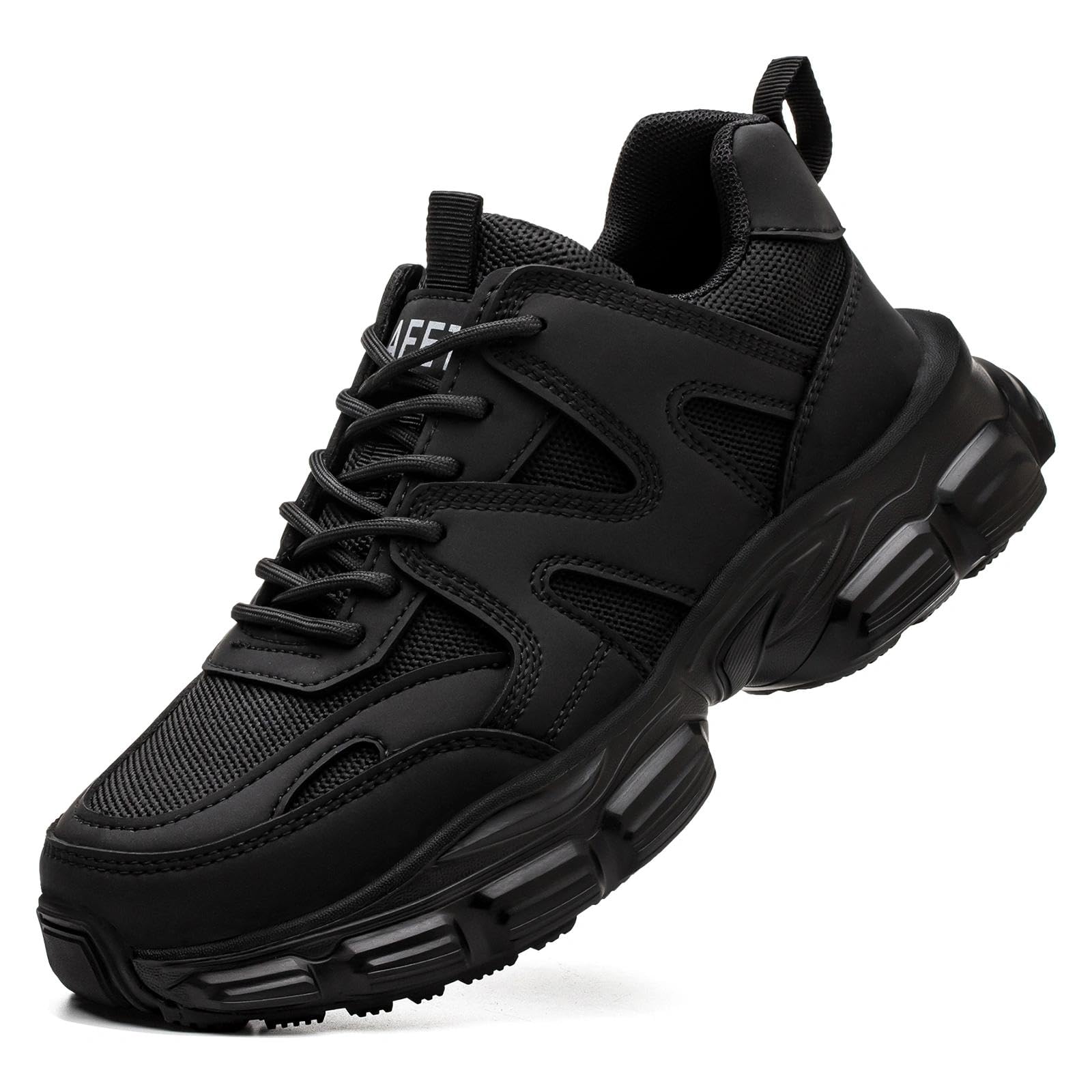 Hogent Steel Toe Shoes for Men Women , Wide & Non-Slip Work Shoes | Indestructib