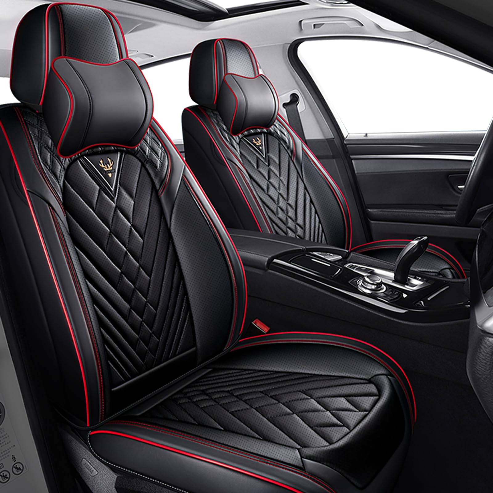 Car Seat Covers Front Seats for Honda CR-V 2000-2026, Anti-Slip Full Coverage Ca