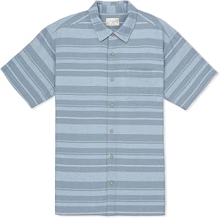 Hurley Men's Short Sleeve Casual Button Down Shirt, Regular Fit, Chest Pocket Shirt (Pack of 1)