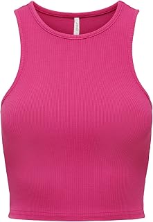 ONLY Women's Onlbelia S/L Crop Top Box JRS Top