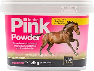 NAF Pink Powder 1.4kg – Nutritional Support for Horses – Prebiotic and Probiotic Supplement with Vitamins and Minerals – Promotes Digestive Health, Condition and Vitality