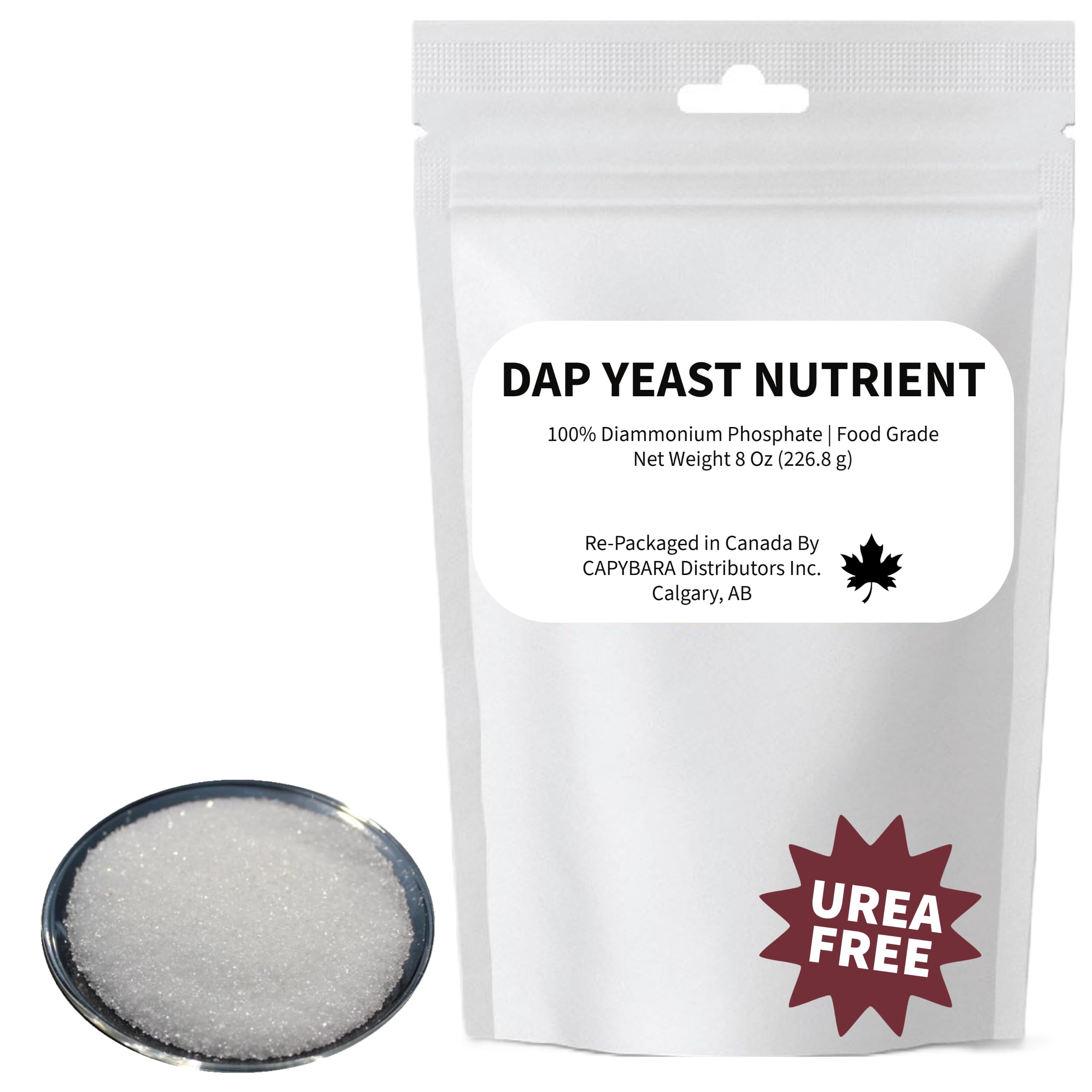 Yeast Nutrient 100% DAP8 Oz (226.8 g) - Sold by CAPYBARA Distributors Inc | Food