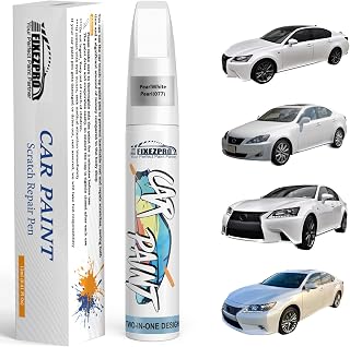 FIXEZPRO 077 PearlWhite/Starfire Pearl Touch Up Paint for Lexus | Car Paint Pen Scratch Repair Remover Pen Kit Exact Color Match Quick Easy Fix Auto Vehicle Chips and Automotive Nicks Scuff