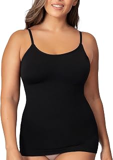SHAPERMINT Tops for Women - Scoop Neck Tummy Control Camisole Tummy Control Cami for Women