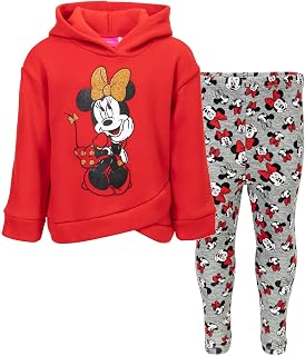 Disney Minnie Mouse Mickey Mouse Fleece Hoodie & Leggings for Big Kids