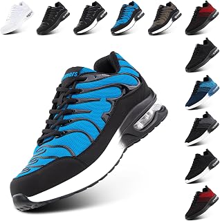 Hitmars Scarpe Donna Sneakers Uomo Scarpe da Corsa Running Ginnastica Sportive Tennis Running Shoes Fitness Sport Shoes Moda Bianche Nero EU 36-47