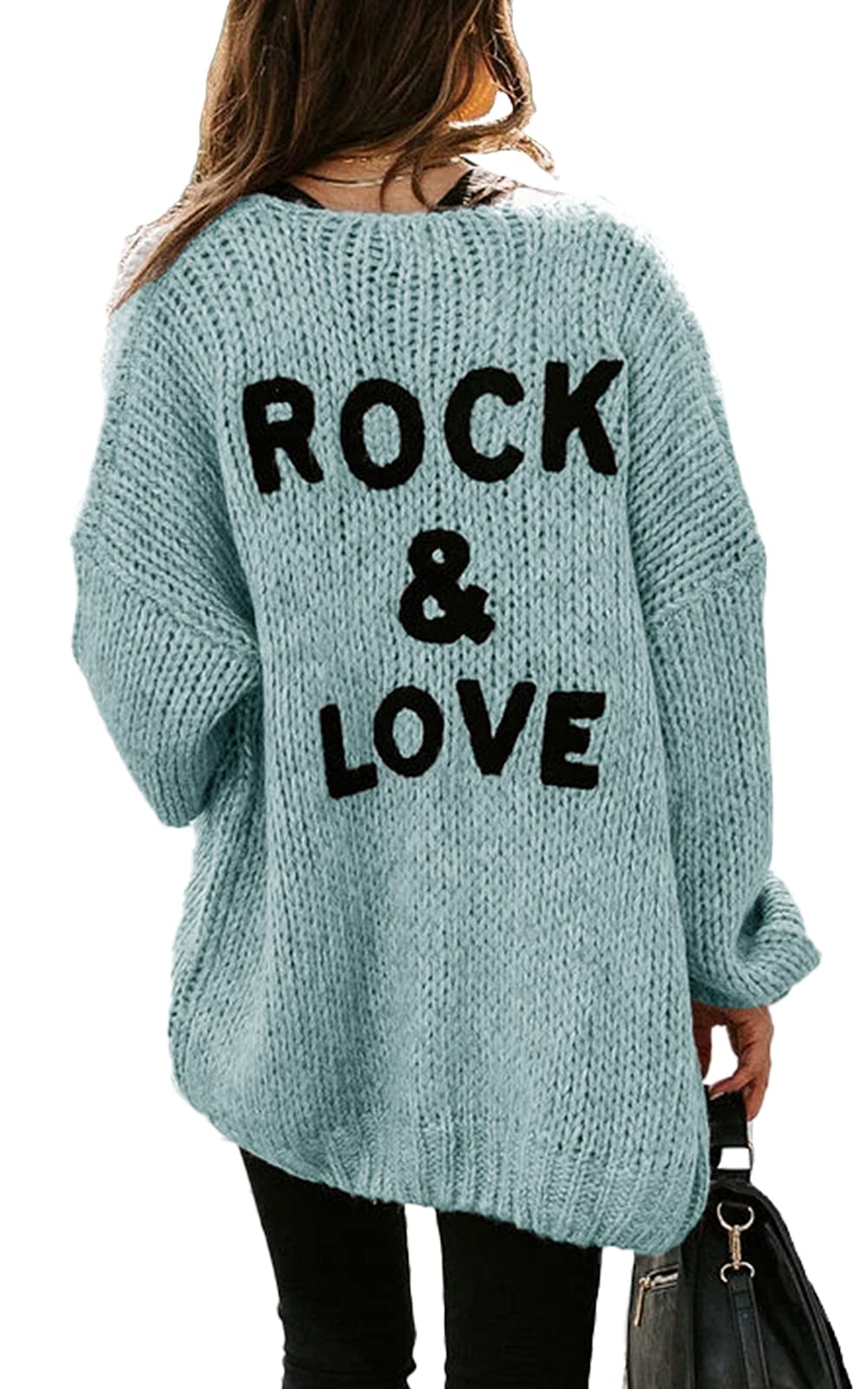 PRETTYGARDEN Women Long Sleeve Open Front Soft Loose Draped Coat Outerwear