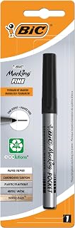 BIC Marking Fine ECOlutions Permanent Marker with Fine Conical Tip – Black, Blister of 1