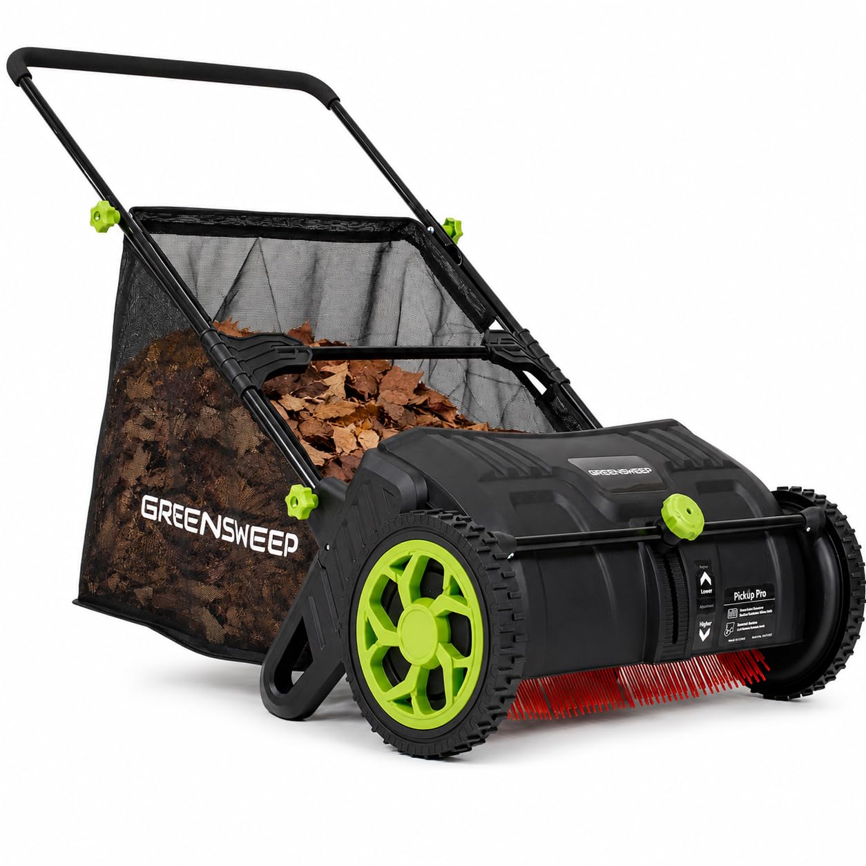 GreenSweep Pickup Pro V26 Black Edition with AntiLock Drive – Manual Push Lawn S