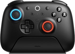 8Bitdo Ultimate 2 Bluetooth Controller for Switch 2, Switch & Windows,Black | TMR Joysticks, Switchable Hall Effect/Tactile Triggers, Charging Dock, Vibration and Motion Control, 2 Pro-level back buttons