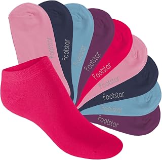 Footstar Children's Trainer Socks (10 Pairs) – Sneak It! – Short Socks for Girls and Boys