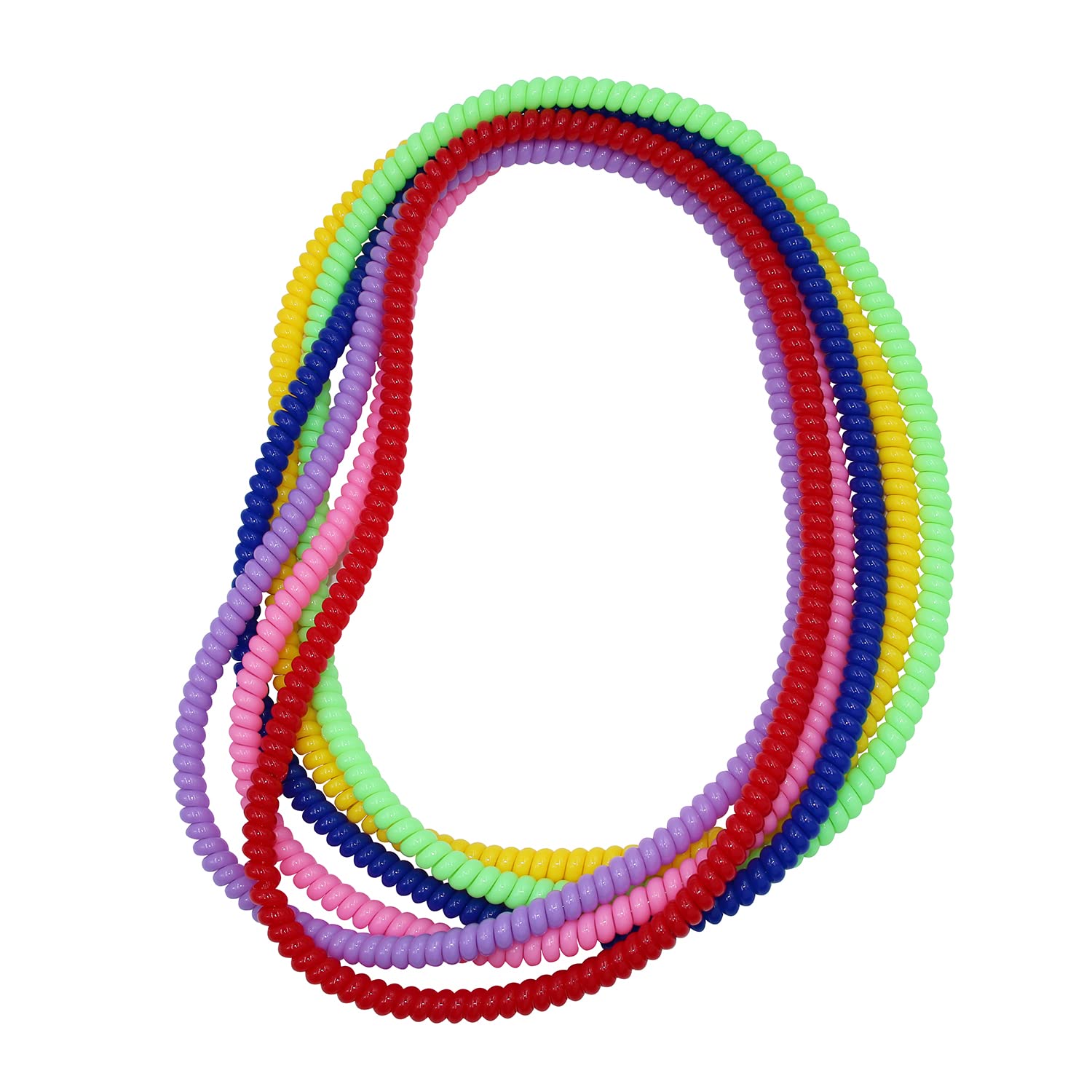 Sensory Chew Necklace for Boys and Girls, 6 Pack Stretch Chewing Necklaces for K