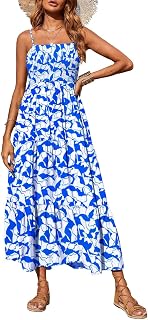 PRETTYGARDEN Women's Summer Maxi Dress 2026 Spaghetti Strap Sundresses