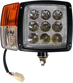 LED Headlight lamp Indicator Lamp Compatible with JCB Manitou Matbro 3 Functions Rh Side HQ