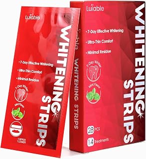 Teeth Whitening Strips for Tooth White: Professional Dentist Formulated Teeth Whitener Enamel-Safe Non-Slip