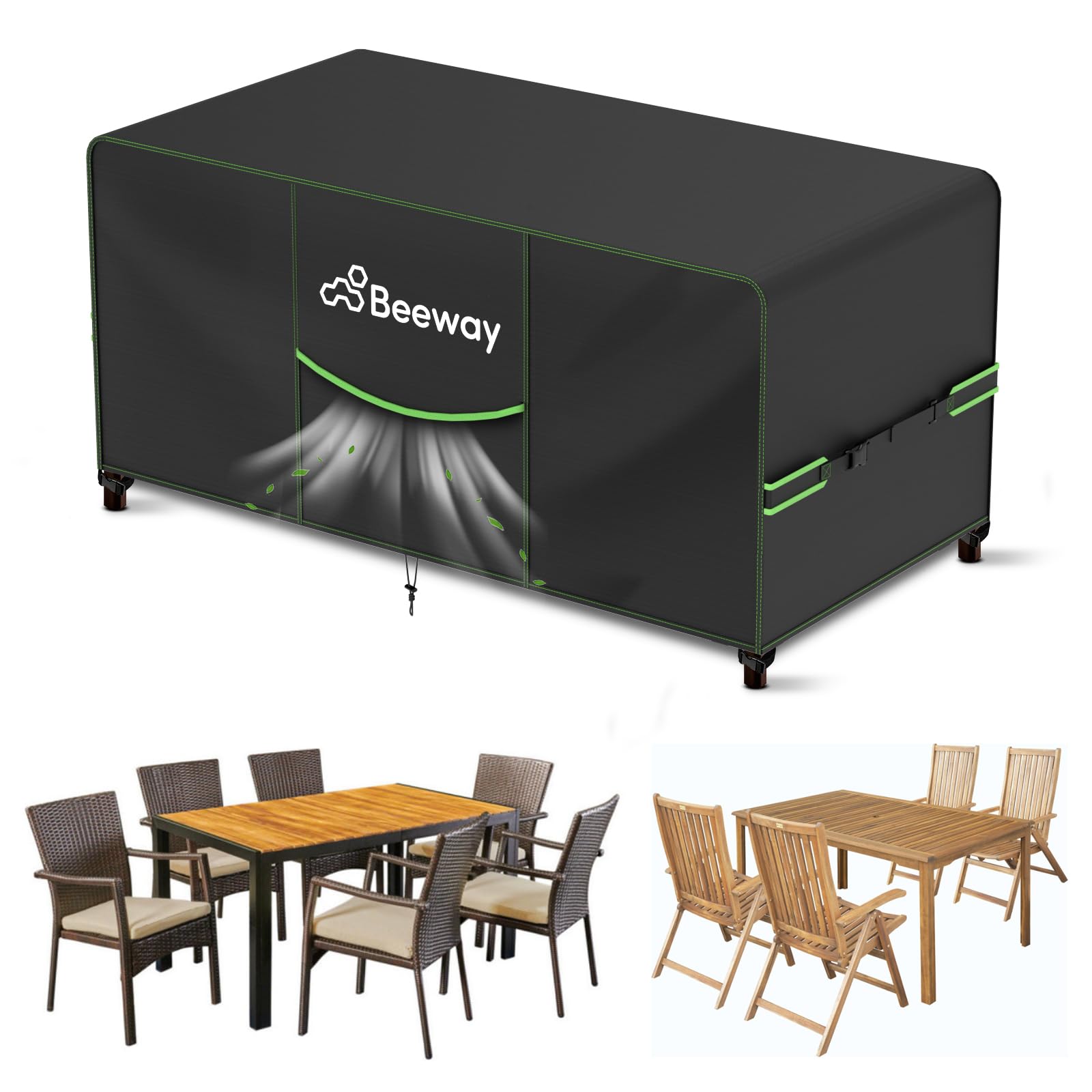 BEEWAY Garden Furniture Cover Waterproof V2.0 150 x 90 x 73 cm, Protective Cover
