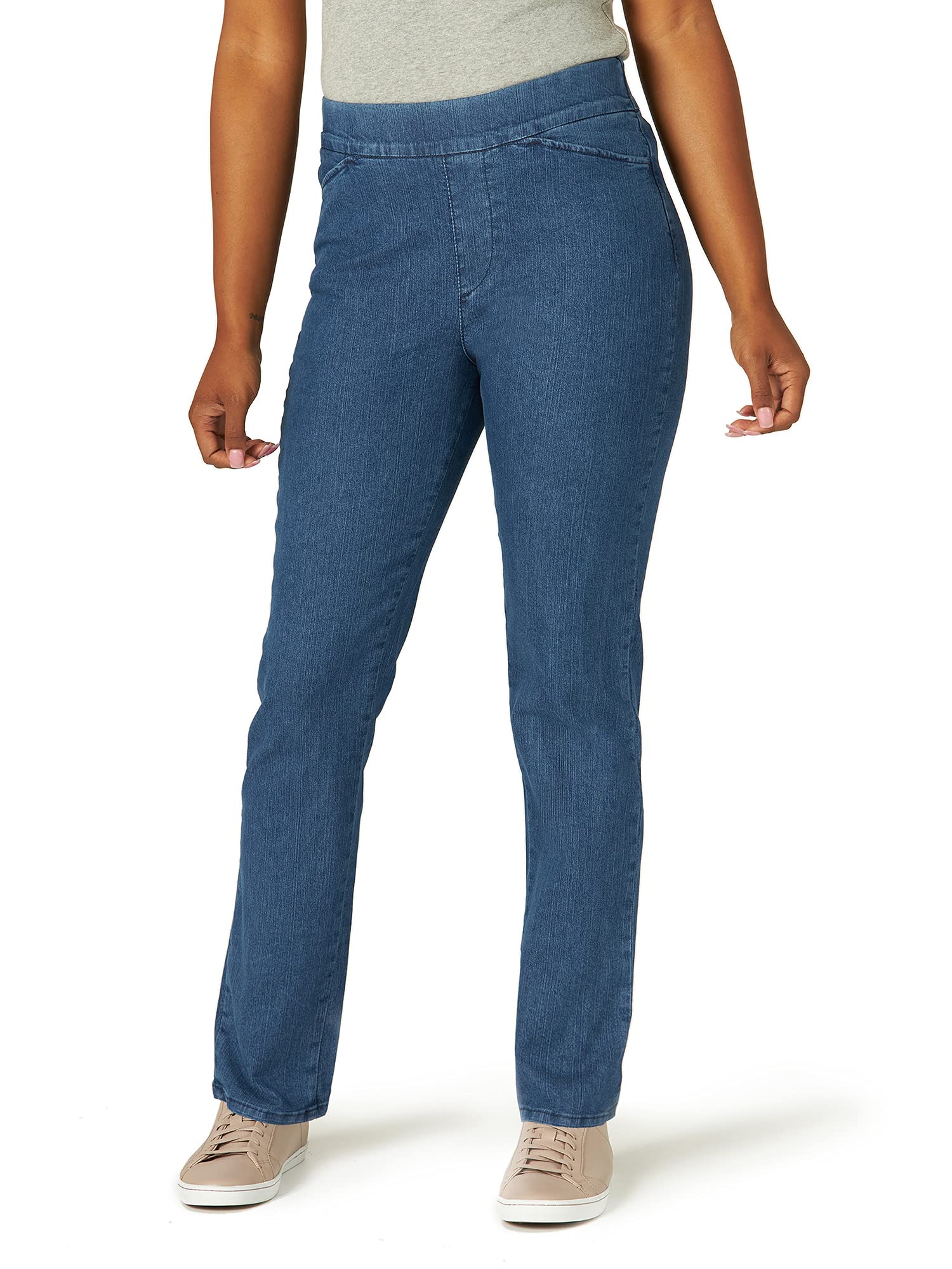 Chic Classic Collection Women's Easy-fit Elastic-Waist Pant