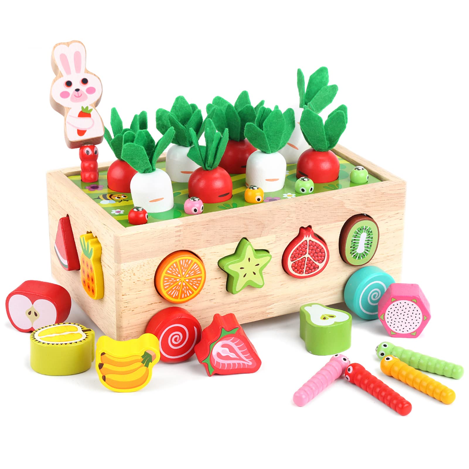 Toddlers Montessori Wooden Educational Toys for Boys Girls Age 1-3 Year Old | Sh