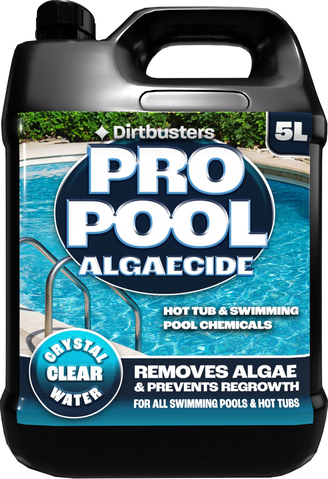 Dirtbusters Pro Pool Algaecide (5L) For Swimming pools and hot tubs. | Highly Co