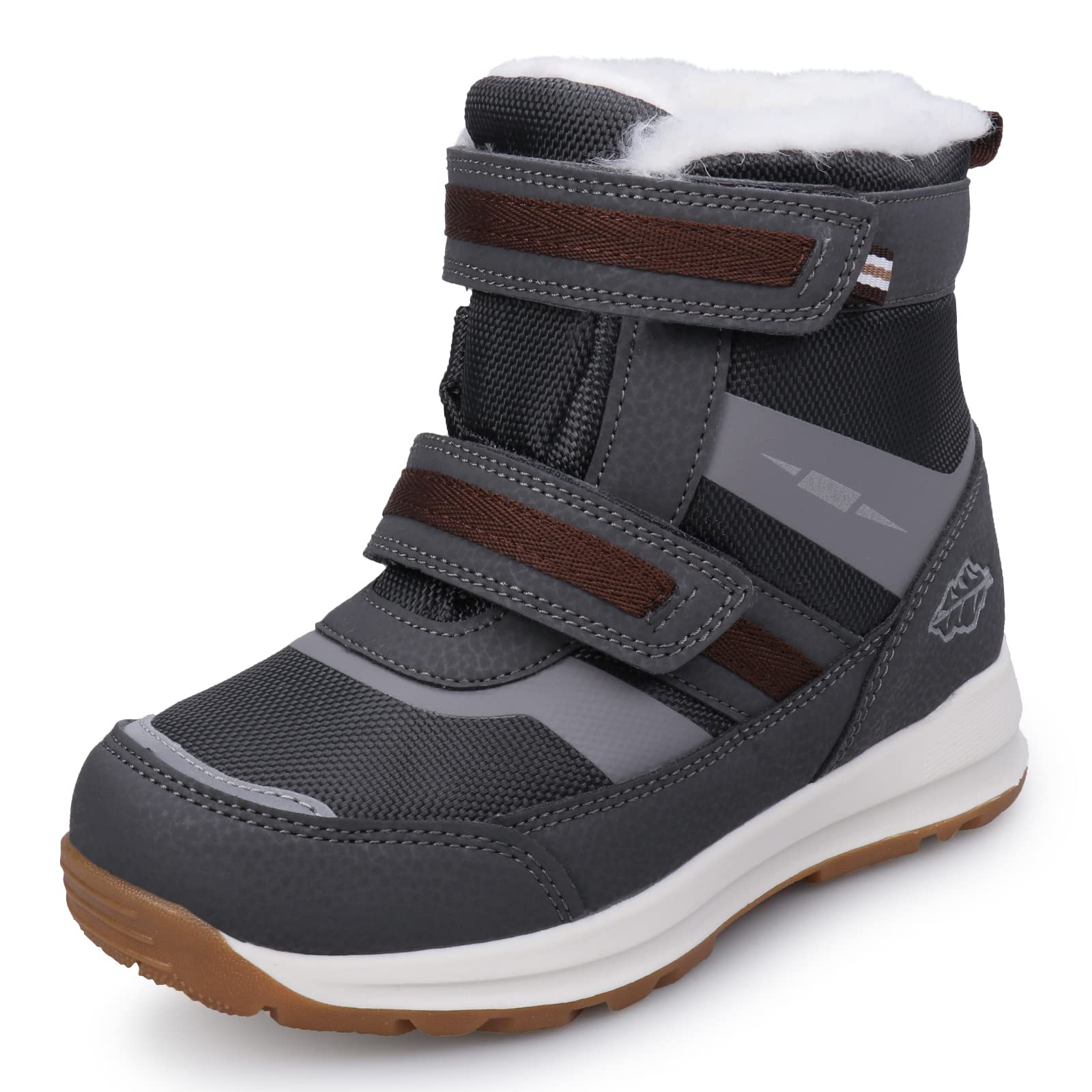 UOVO Boys Snow Boots Boys Winter Boots for Kids Waterproof Winter Snow Boots for