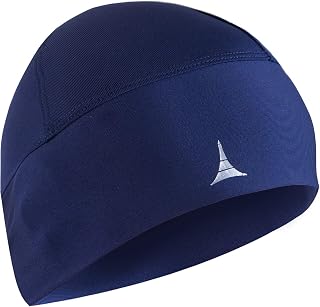 French Fitness Revolution - Skull Cap Helmet Liner Running Beanie - Fits Under Ultimate Heat & Performance Moisture Wicking Helmet, Navy