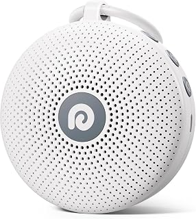 Dreamegg D11MAX, Portable White Noise Machine for Baby & Adults, White | Sound Machine with 21 Soothing Sounds, USB Rechargeable, Powerful Battery, Ideal for Nursery, Travel, Home, Gift Choice