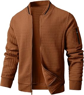 Wizoat Mens Casual Jacket Lightweight Jacket Varsity Coat
