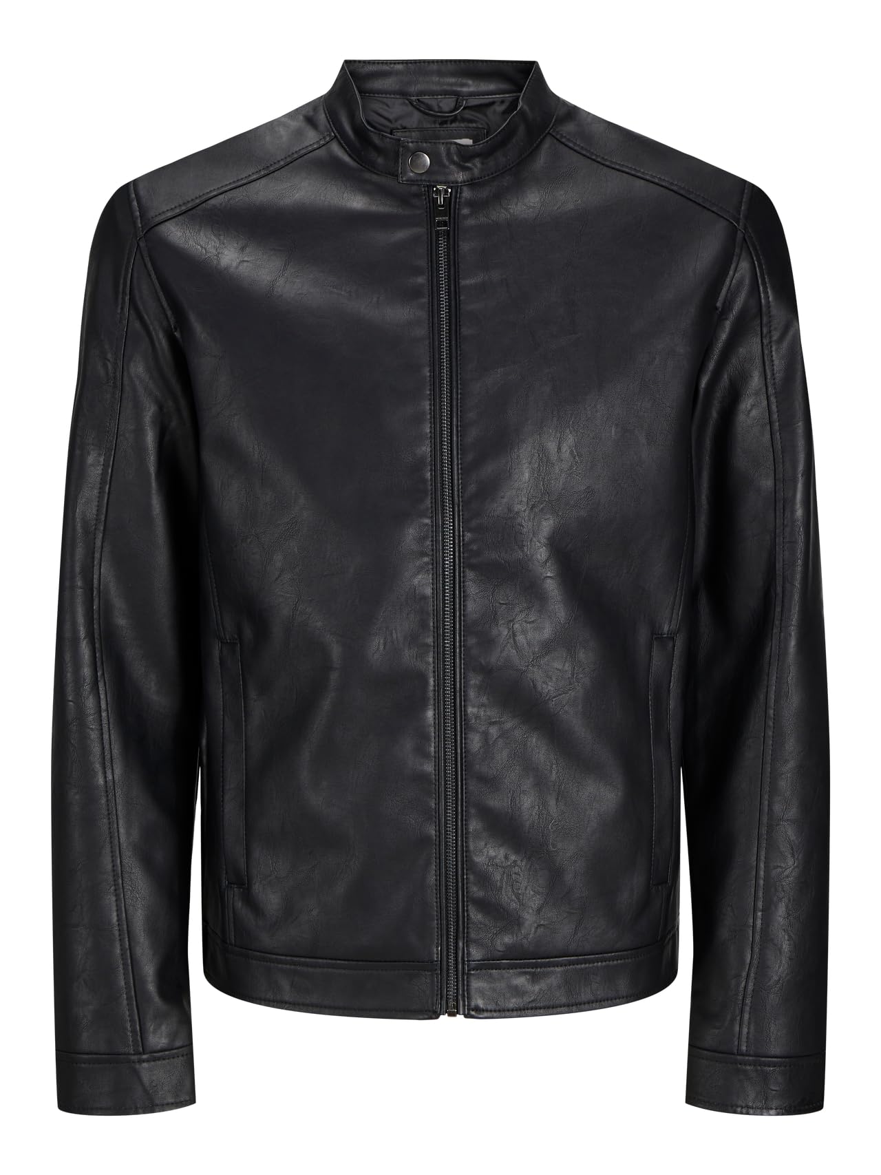 JACK & JONES Men's Jjedylan Clean Pu Jacket Noos Biker jacket (pack of 1)