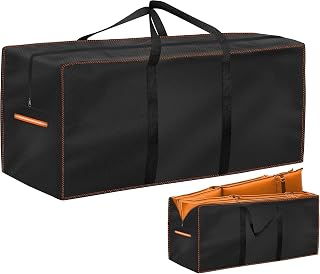 Enzeno Garden Outdoor Furniture Cushion Storage Bag,Christmas Tree Storage | 420D Oxford Fabric,Anti-UV Extra Large Outside Storage Bag with Durable Carry Handle and Zipper 200x60x75cm