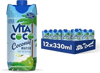 Vita Coco Original Coconut Water Multipack - 12x330ml - Rich in Vitamin C | Gluten Free | Low-Calorie | Thirst Quenching | Perfect For Smoothies, Post-Work Out Refreshment & Cooking
