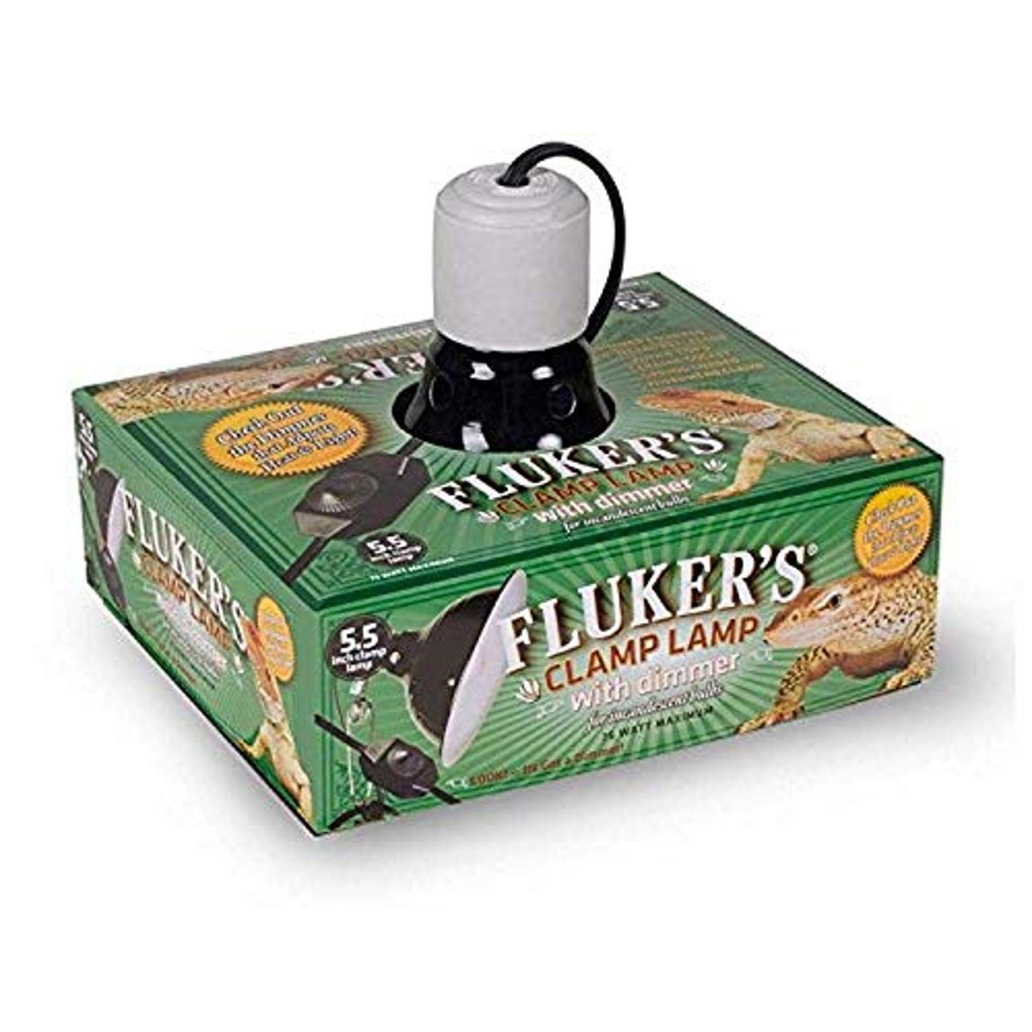 Fluker's Repta-Clamp Lamp, Heavy Duty Clamp Light For Reptile Tanks and Terrariu