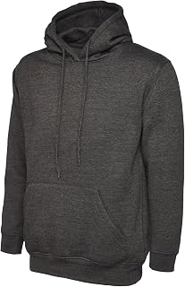 Mad Ink Men's Classic Plain Pullover Hooded Sweatshirt (22 Colours)
