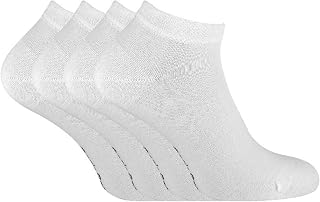 Sock Snob - Womens 4 Pairs Bamboo Breathable Low Cut Ankle Trainer Socks