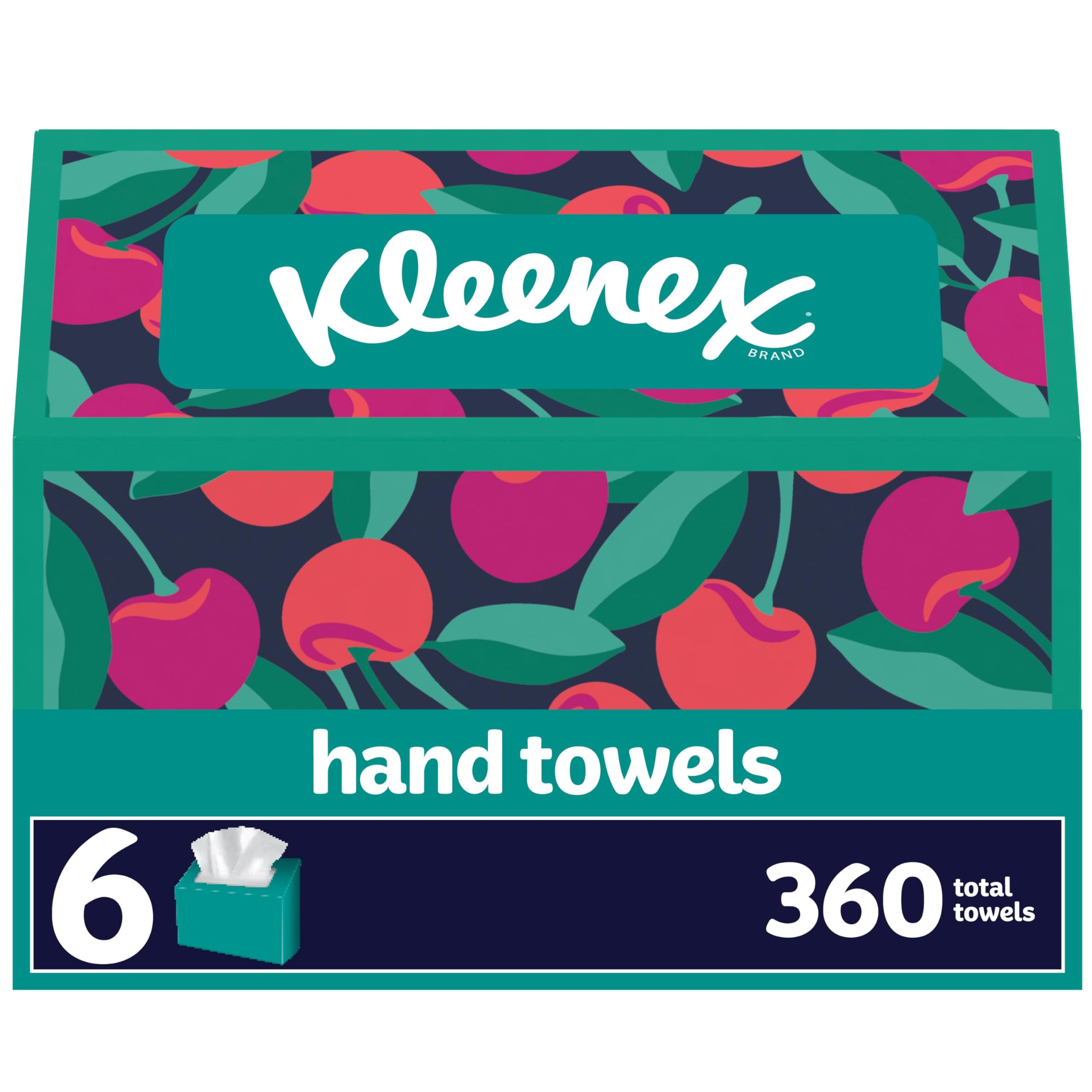 Kleenex Disposable Paper Hand Towels, 6 Boxes, 60 Tissues per Box (360 Total Tis