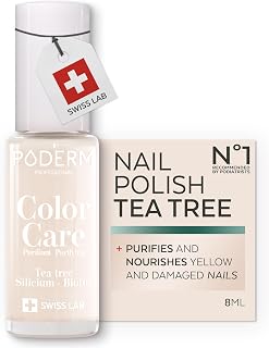 PODERM Nail Care Polish with Tea Tree - Milky | 8 ML - Swiss Lab