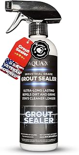 AQUA-X 16 Oz. Grout Sealer, Clear Grout and Tile Sealer, Natural Finish, Professional Grade, Indoor & Outdoor, Fast Dry and Long Lasting Protection