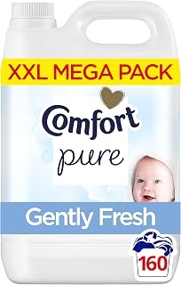 Comfort Pure Sensitive Fabric Conditioner dermatologically tested gentle next to sensitive skin 160 washes (4.8 L)