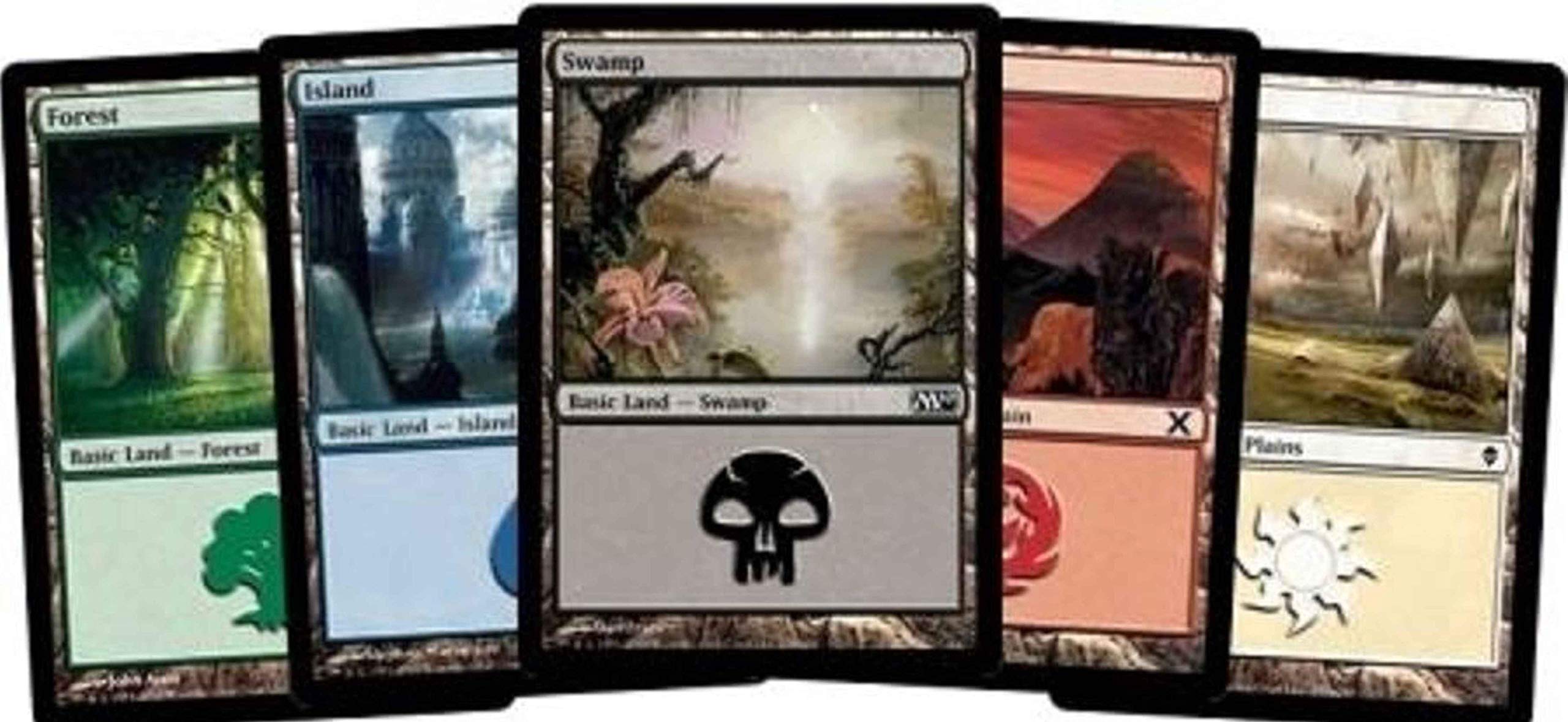 500 Magic: The Gathering Basic Lands - 100 of Each Land Type (Plains, Islands, S