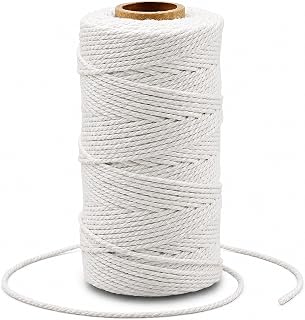 G2PLUS 2MM White String, 328 Feet Cotton Bakers Twine for Craft &amp; Cooking | 100% Cotton,for Gift Wrapping, Meat Trussing, DIY Craft Projects