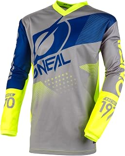 O'NEAL Motocross Shirt Long Sleeve MX MTB Mountain Bike Fit for Maximum Freedom of Movement Sewn-in Elbow Protection Jersey Element Adult